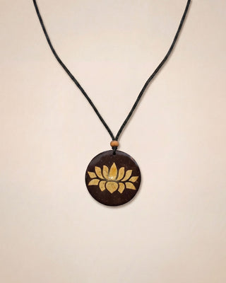 Lotus Bloom Coconut Shell Jewelry Set