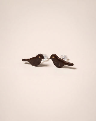 Natural Coconut Shell Studs