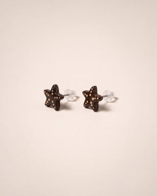 Starfish Coconut Shell Studs