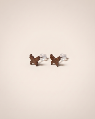 Natural Coconut Shell Studs