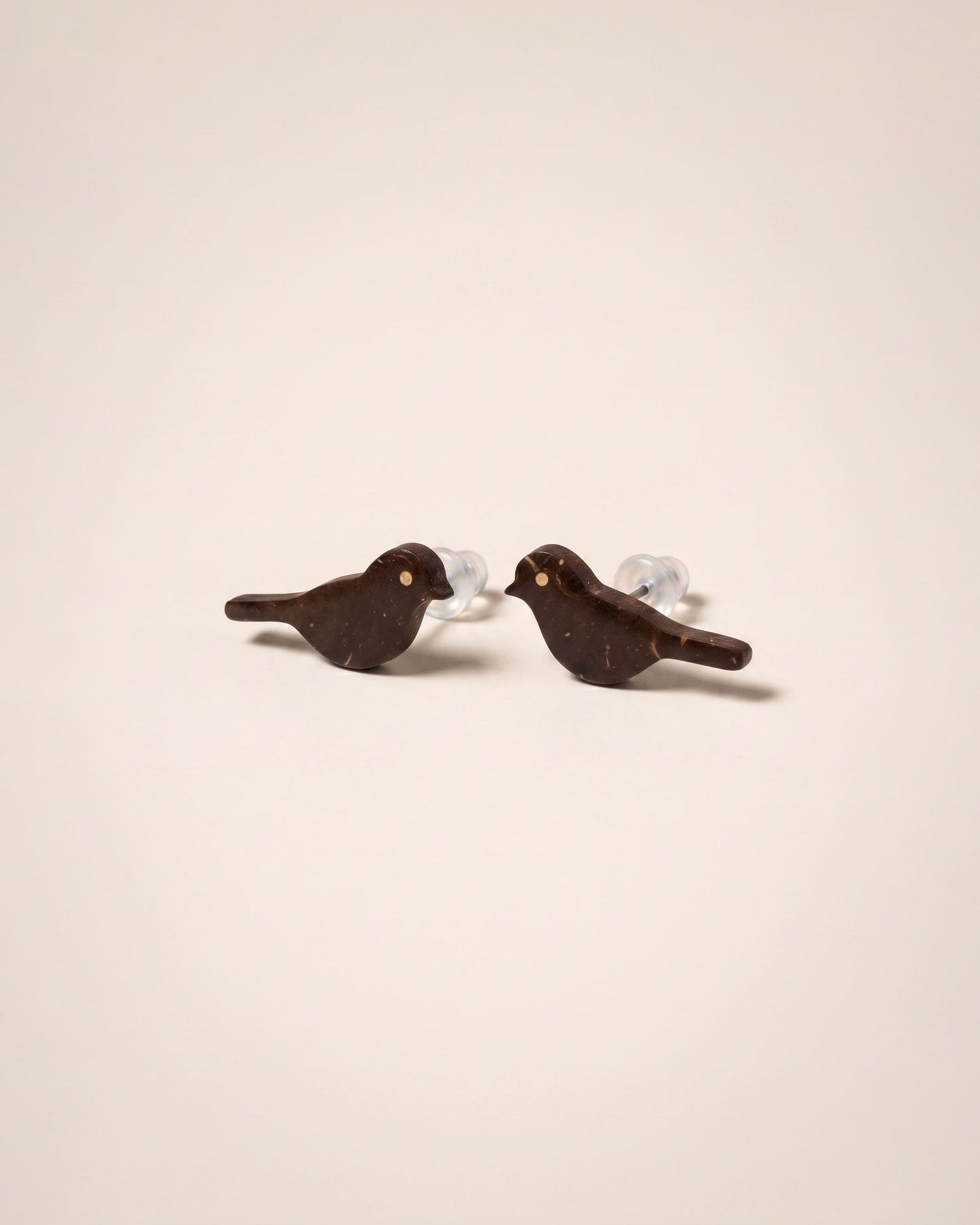 Natural Coconut Shell Studs